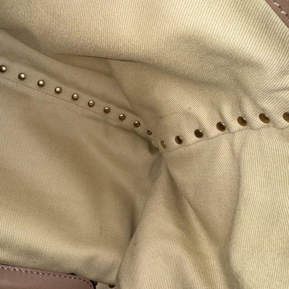 Valentino Garavani Beige Rockstud Tote - Picture 8 of 10